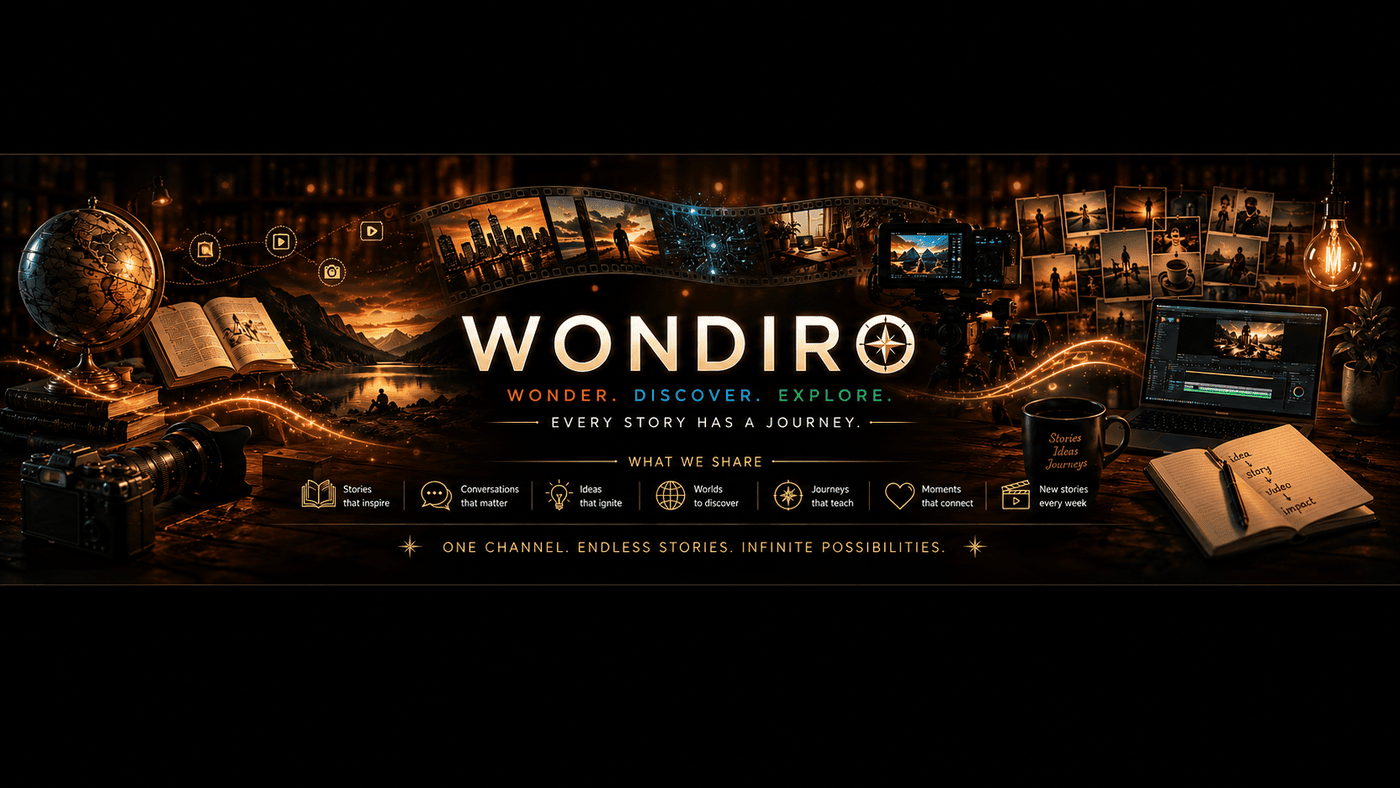 Wondiro YouTube channel banner